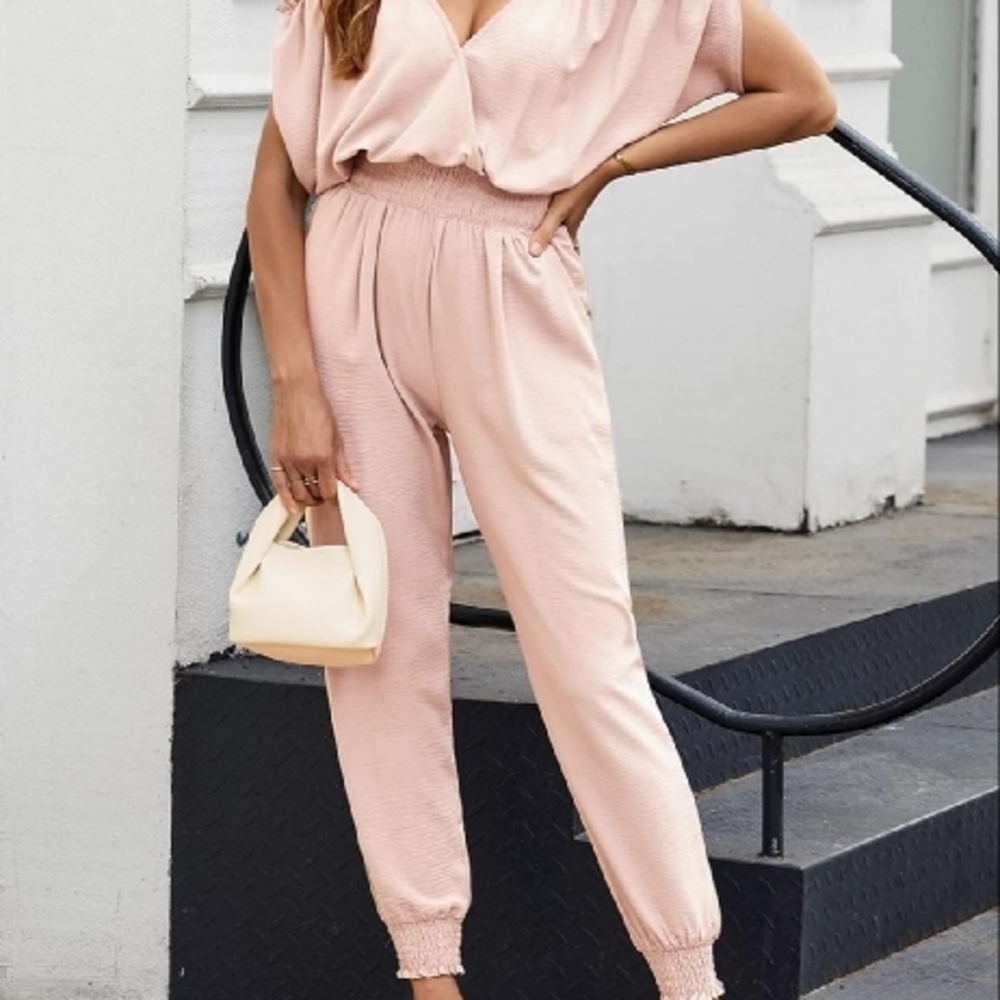 Dokotoo Jumpsuit for Womens Dressy Casual 2024 One Piece Romper Cold Shoulder
